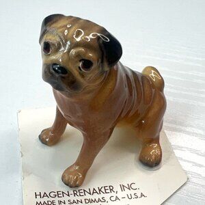 🐶 Hagen-Renaker Mama Pug Figurine, Retired Miniature #03316